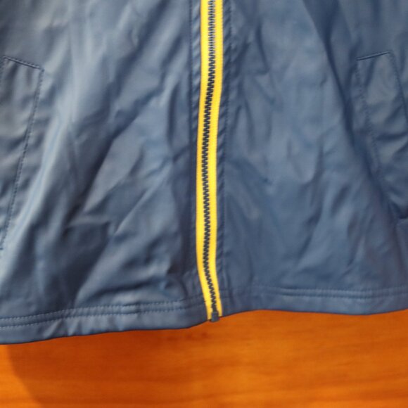 Hatley Blue Raincoat Fun Stripe Terry Cloth Lining 8 - Picture 3 of 9